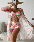 Laluna® | 3-teiliges bedrucktes Bikini-Set