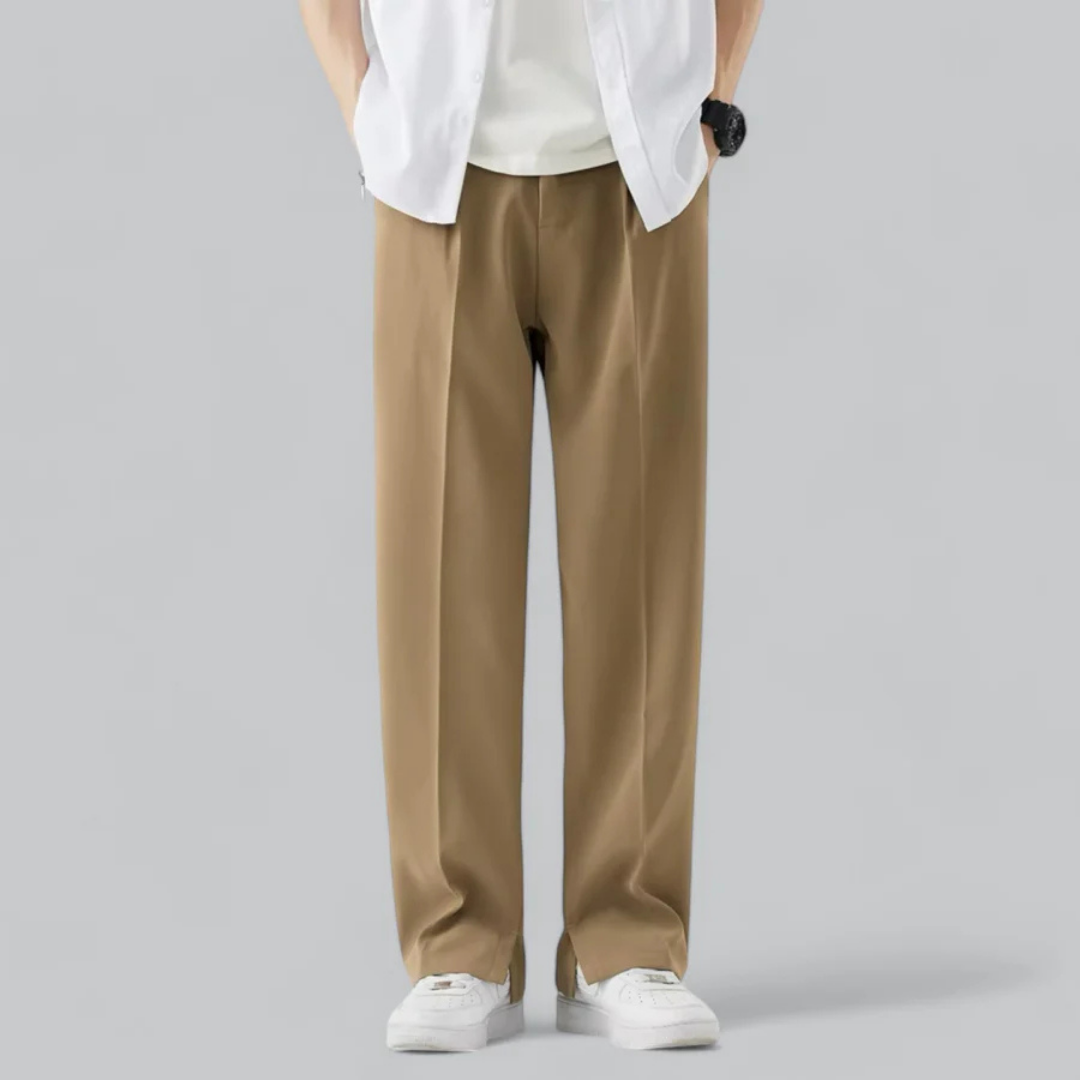 Herren Sommer Gerader Schnitt Casual Weite Hose