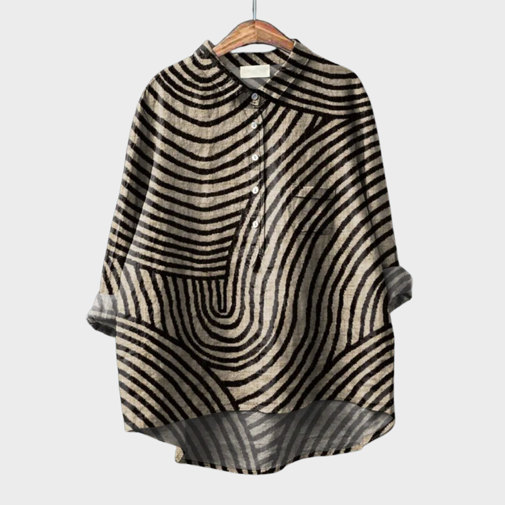 MELINA | ELEGANTE SOMMERBLUSE AUS LEINEN