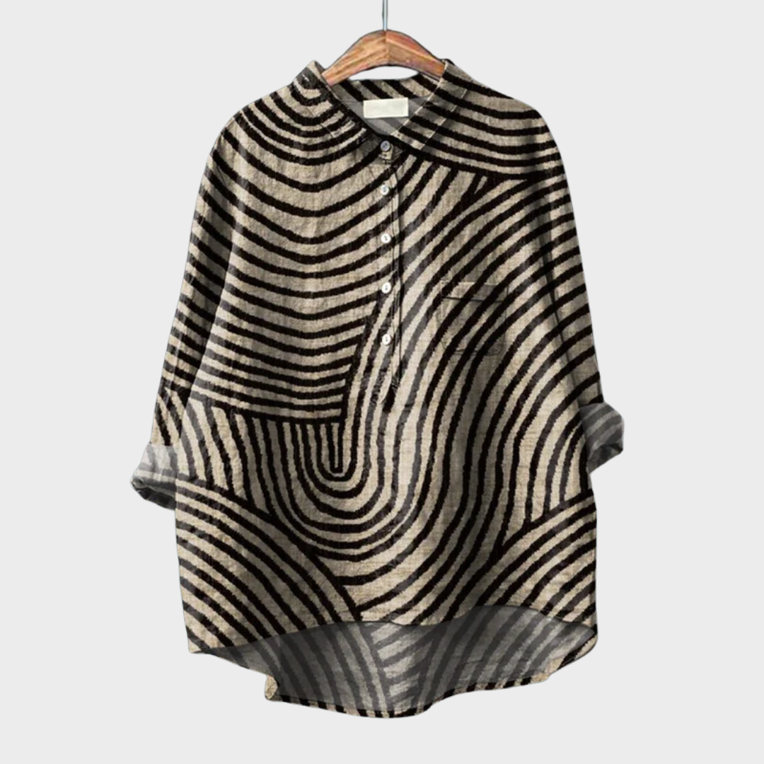 MELINA | ELEGANTE SOMMERBLUSE AUS LEINEN