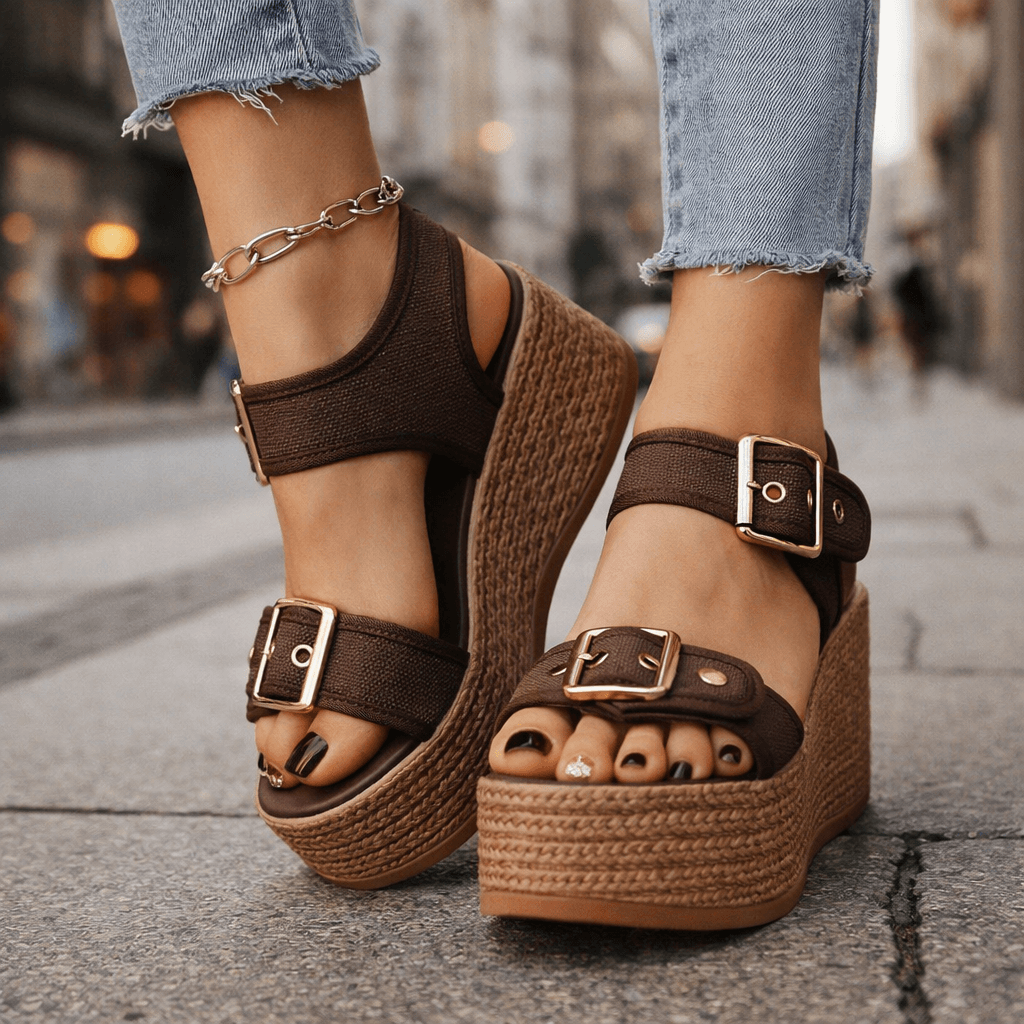NAIA WEDGE MIT SCHNALLE