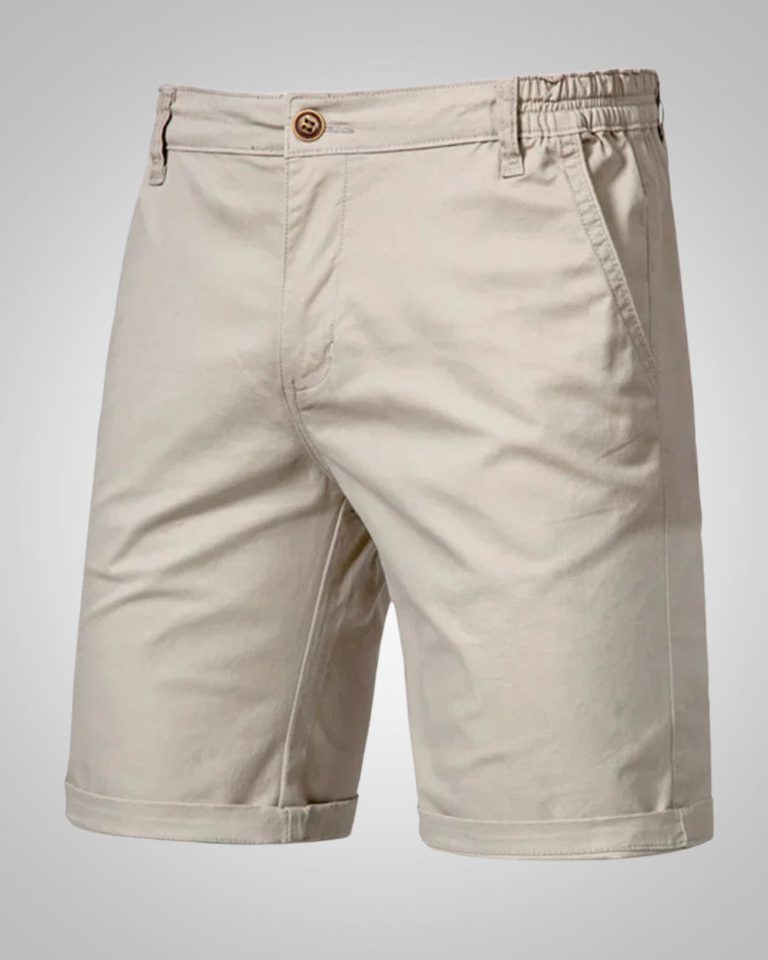 Herren Sommer Knopf Slim Fit Chino Shorts