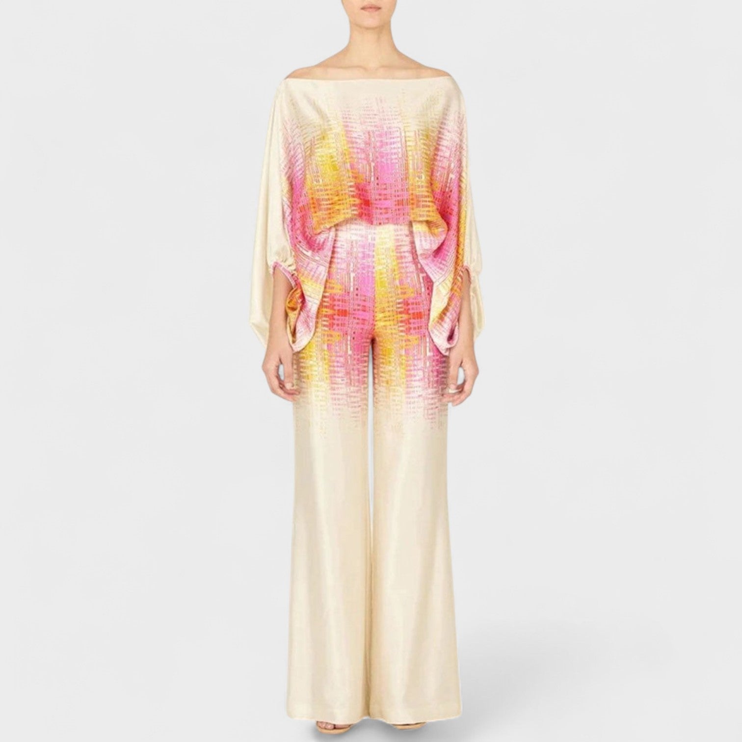 Damen Festlicher Sommer Midi Zweiteiler