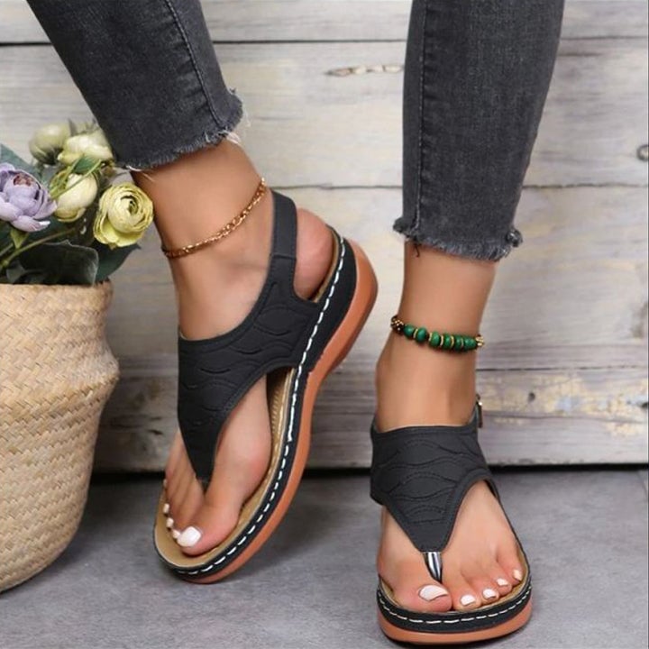 Drune | Orthopädische Soman-Strandflip-Flops für Komfort