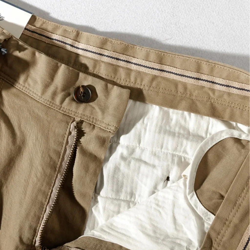 Sommerhose für Herren aus Baumwolle im Tapered Fit