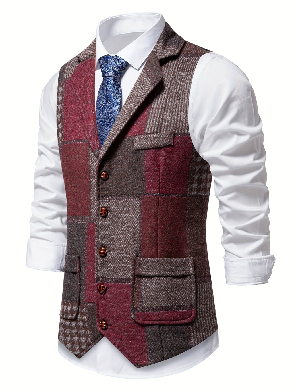 Klassisches Patchwork-Weste