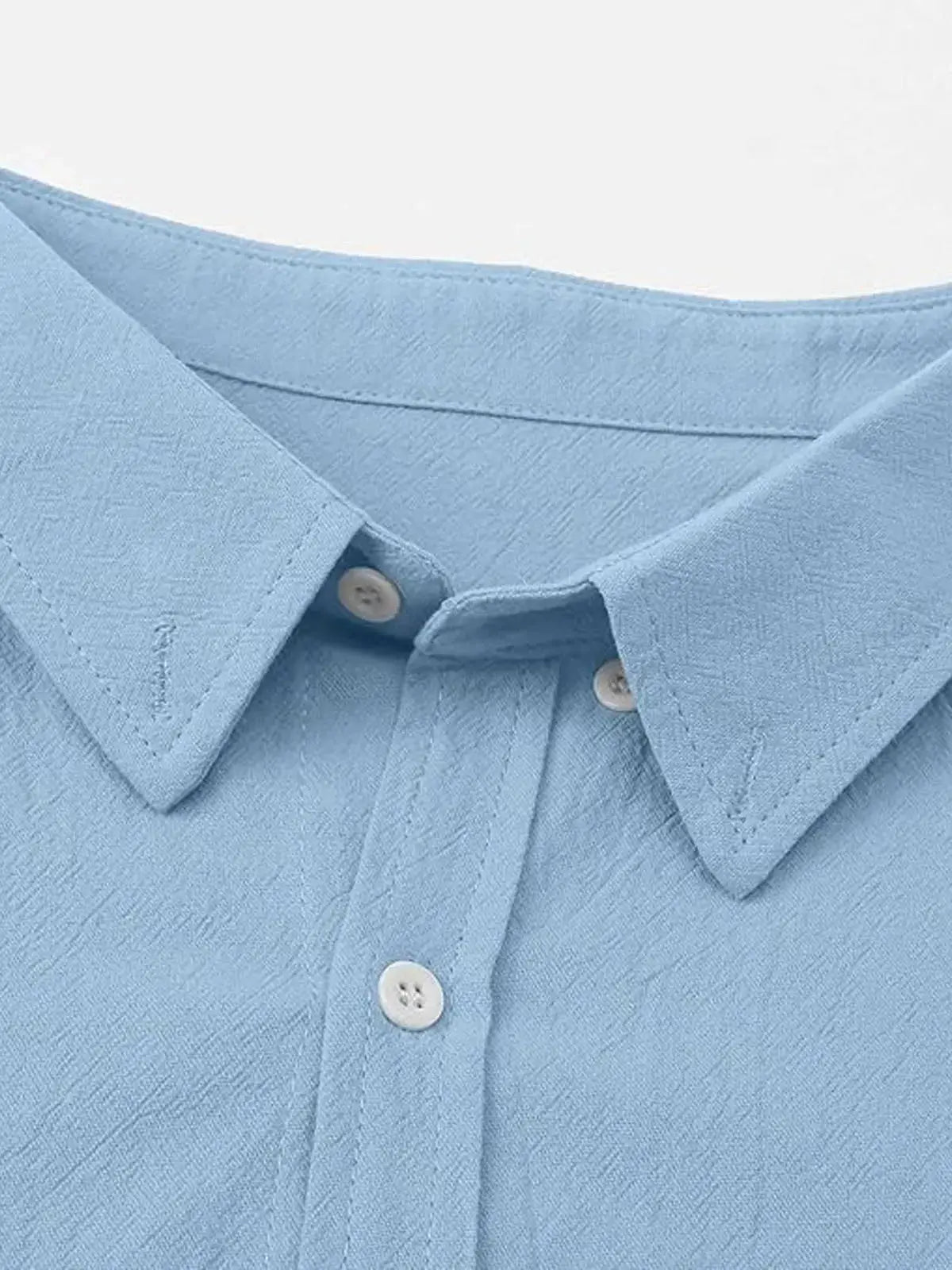 Herren Freizeit Button-Down Langarm Hemd