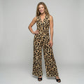 Jumpsuit mit weiter Hose in hoher Taille im taillierten Schnitt