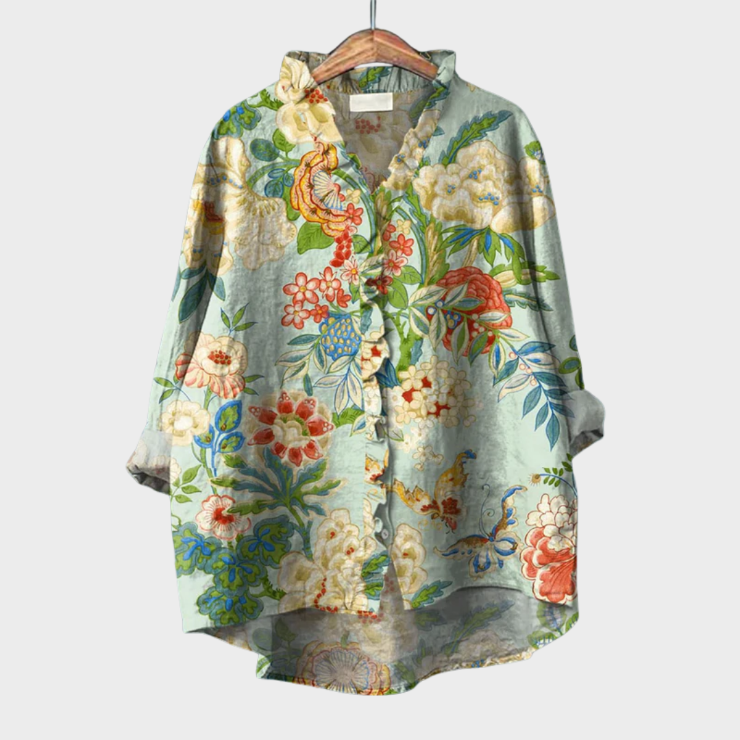 GRACE | ELEGANTE SOMMERBLUSE AUS LEINEN