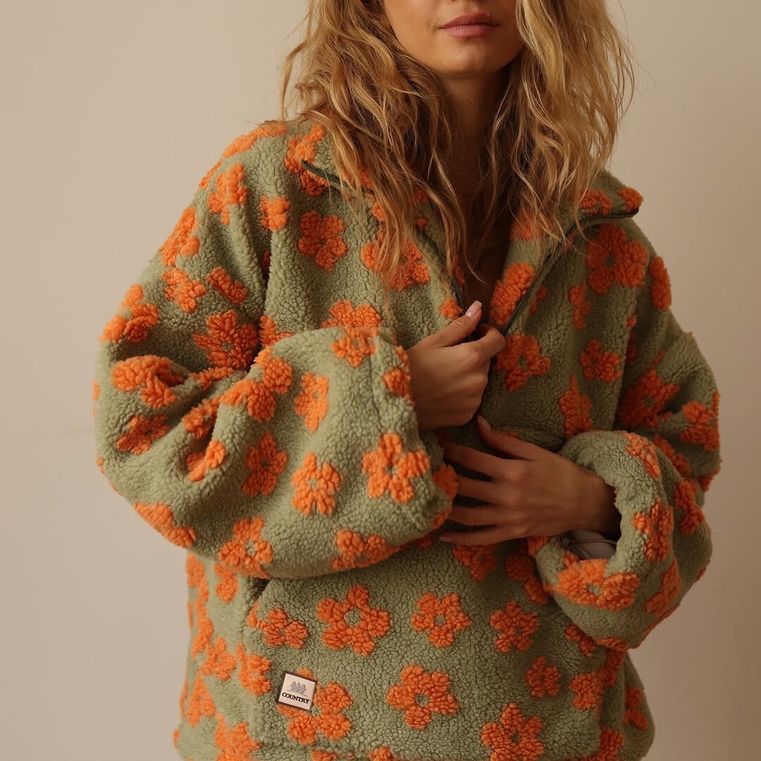 DAISY™ | FLEECE MIT BLUMENMUSTER