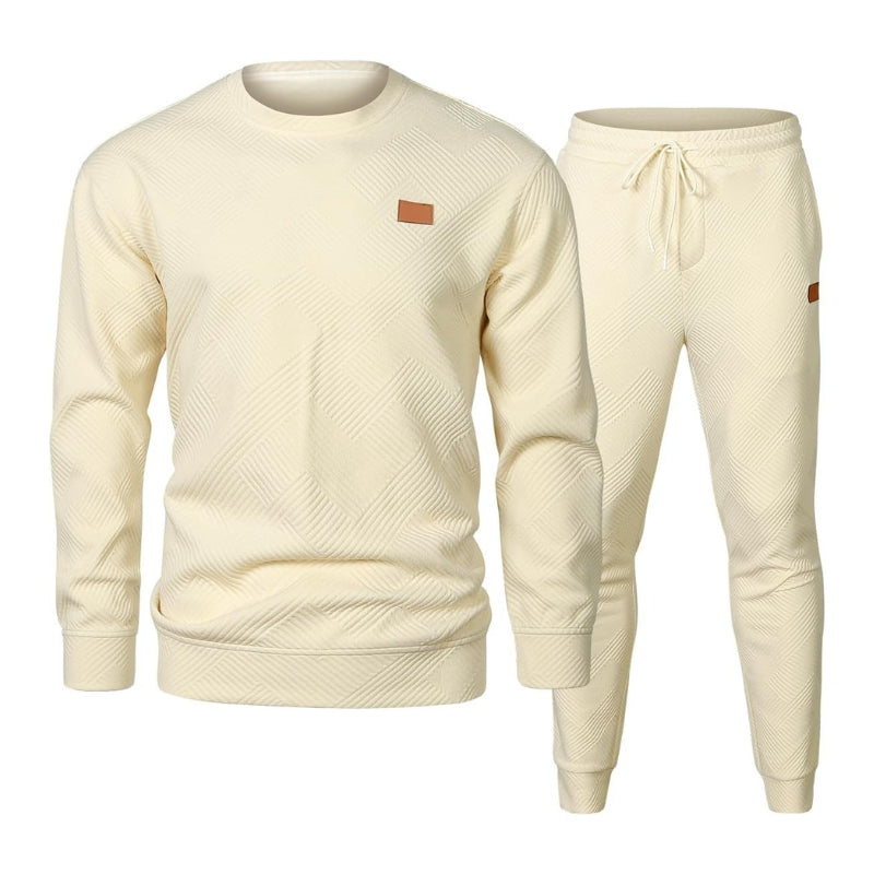 Axel | Herren Jogginganzug Set 2-teilig Strukturiert Sweatshirt