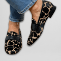 Damen Lässig Niedriger Riemen Absatz Loafers