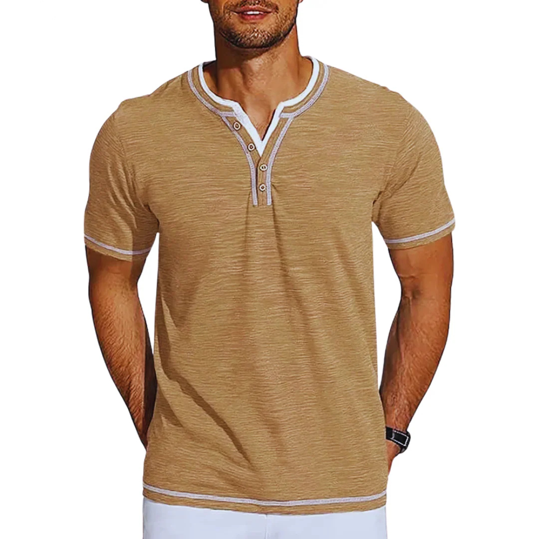 Danny | Stilvolles T-Shirt mit V-Ausschnitt