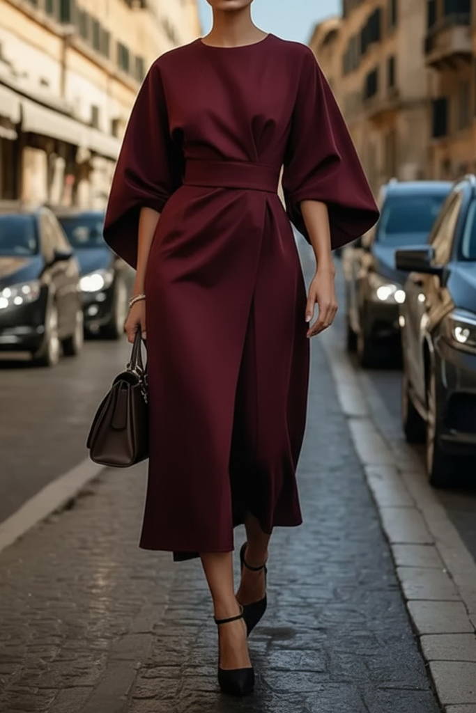 Abendkleid Damen | Taillengürtel & Elegante Silhouette