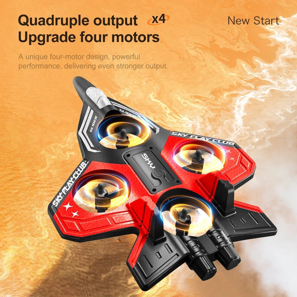 AeroGlide | Dynamisches, leichtes ferngesteuertes Flugzeug mit LED-Beleuchtung