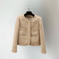 Strickjacke Damen | Bouclé-Optik & Zierknöpfe