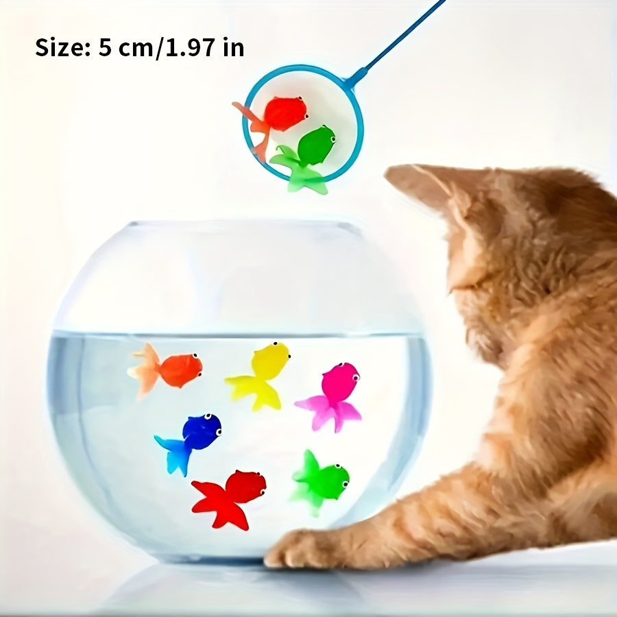 AquaFin | Schwimmende Gummifische als Badespielzeug-Set – 12er-Pack für Wasserspaß bei Kleinkindern