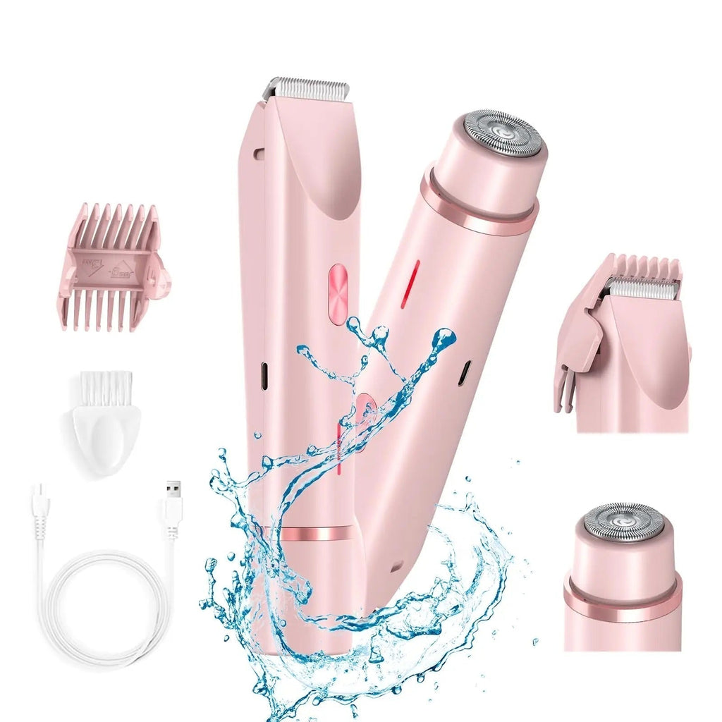 AquaGlow | Wasserdichter, wiederaufladbarer Bikinitrimmer für eine glatte Rasur