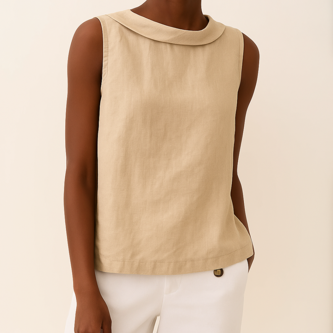 Ärmelloses Oberteil für Damen mit Rollkragen – Elegantes Sommer-Basic für jeden Anlass