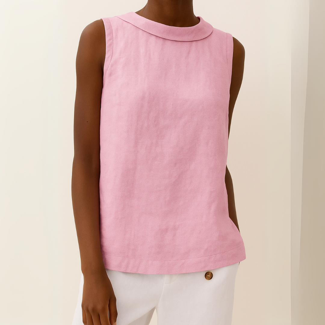 Ärmelloses Oberteil für Damen mit Rollkragen – Elegantes Sommer-Basic für jeden Anlass