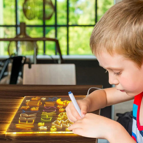 ArtGlow | LED-Zeichentafel für Kinder – Pädagogisches Weihnachtsspielzeug