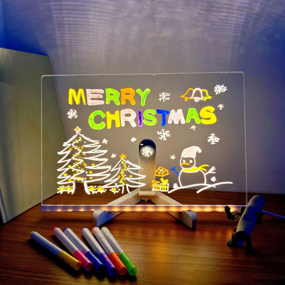 ArtGlow | LED-Zeichentafel für Kinder – Pädagogisches Weihnachtsspielzeug