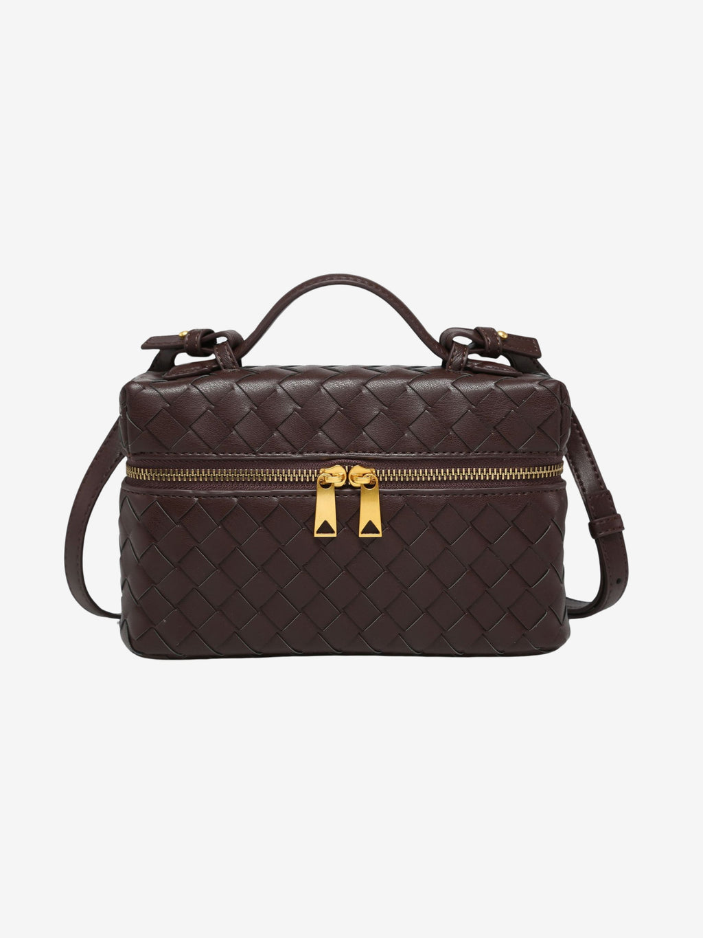Julia | Strukturierte, glänzende Tasche aus gewebtem Material