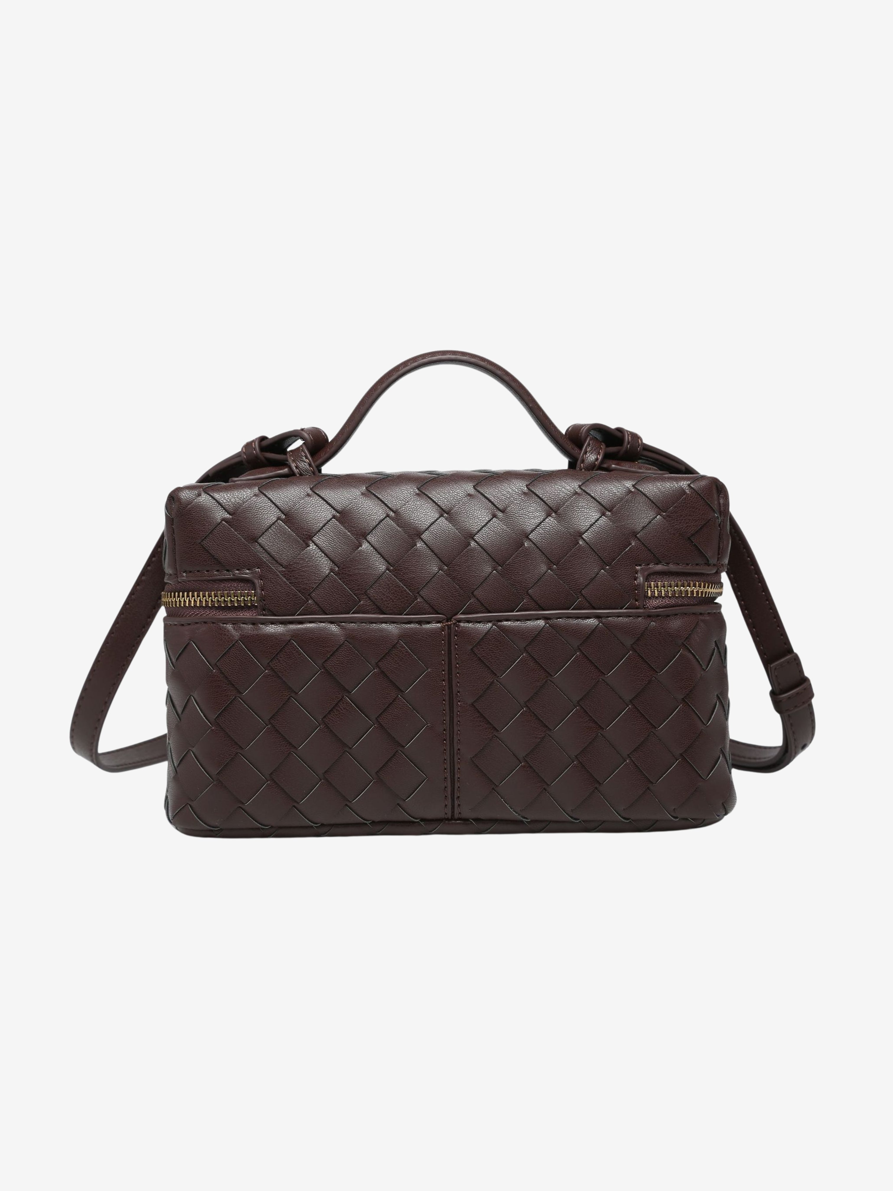 Julia | Strukturierte, glänzende Tasche aus gewebtem Material