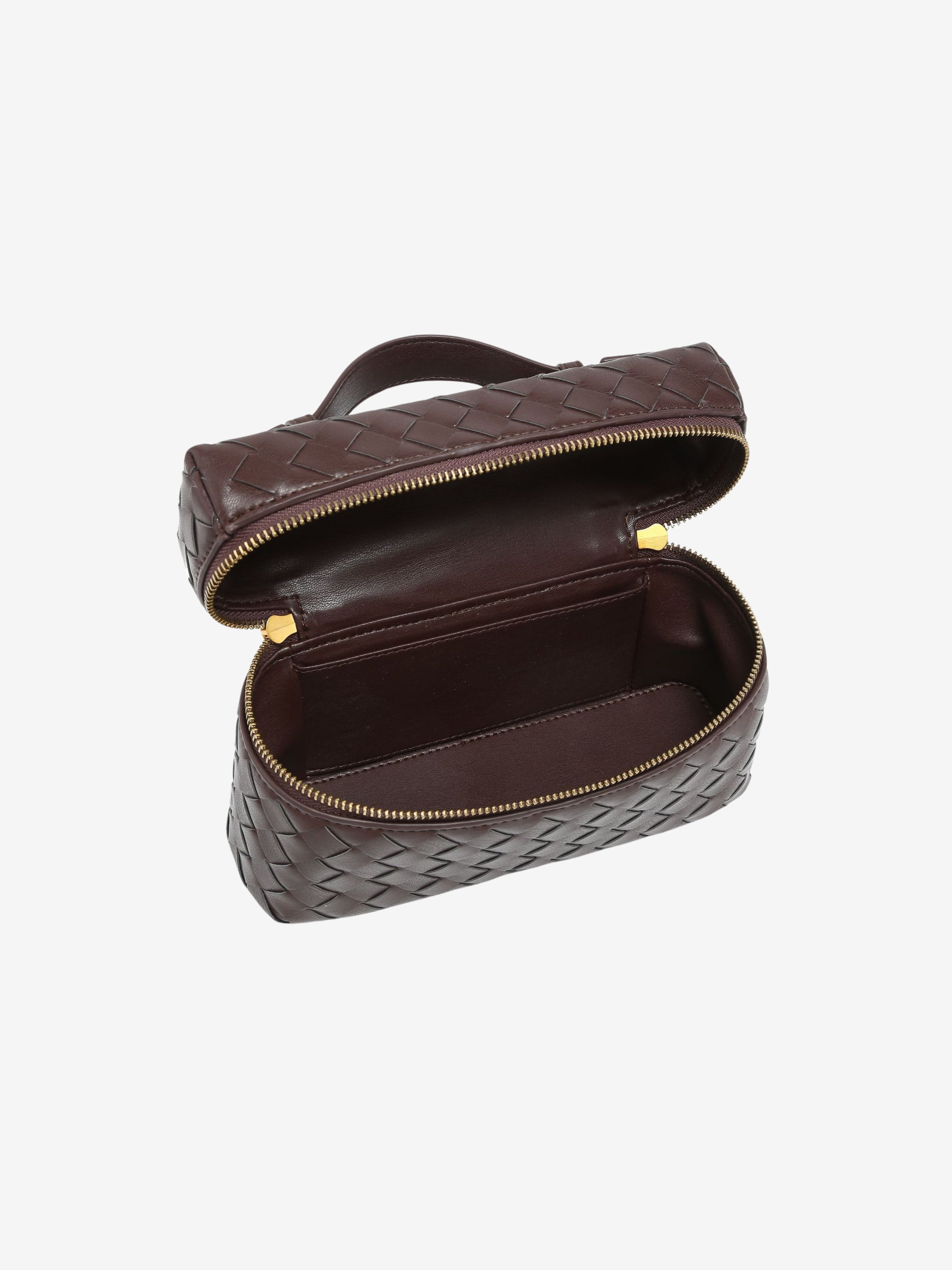 Julia | Strukturierte, glänzende Tasche aus gewebtem Material