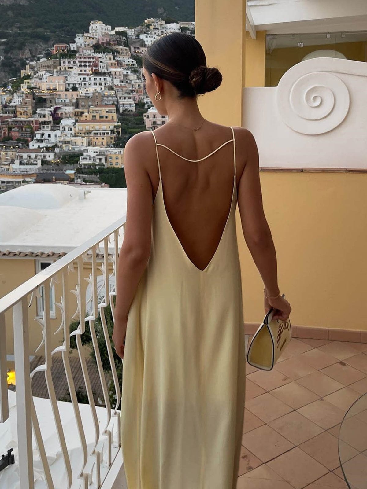 Damen Ärmellos Rundhals Sommer Abendkleid
