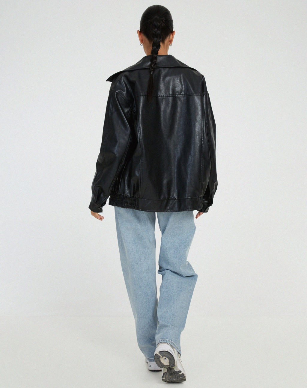 Sophia – Lässige Oversize-Jacke aus Leder