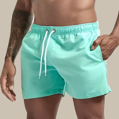 Badeshorts Herren | Schnelltrocknend & Bequemer Elastikbund