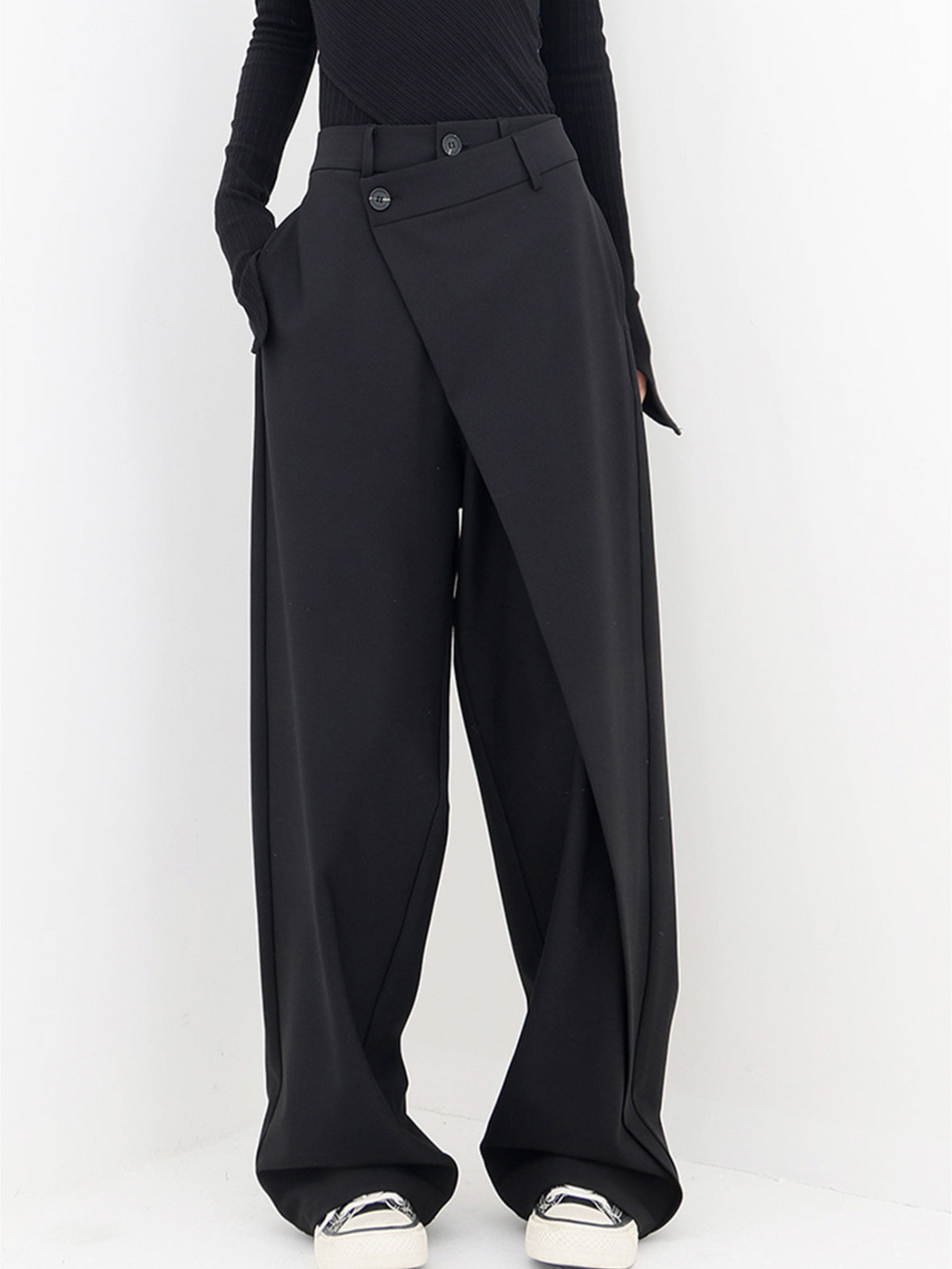 Baggy Hose Damen | Hoher Bund & Weites Bein
