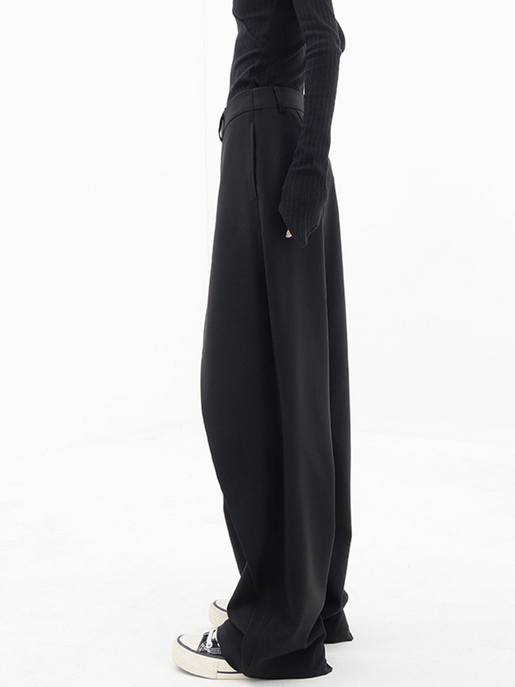 Baggy Hose Damen | Hoher Bund & Weites Bein