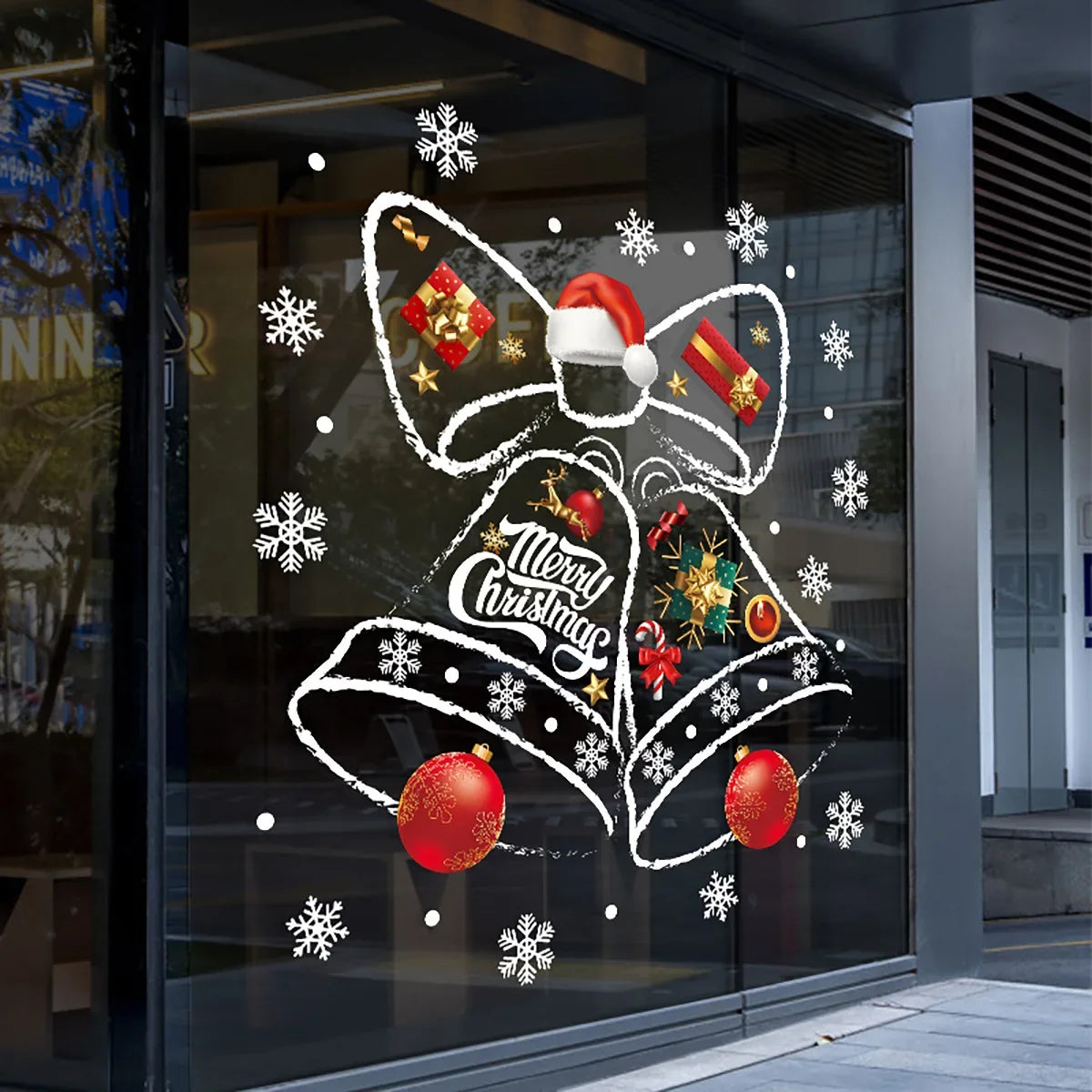 BellWindowDecor | Kreatives Set Weihnachtsfensteraufkleber