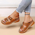 Damen Orthopädische Plateau Sandalen