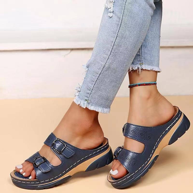 Damen Orthopädische Plateau Sandalen