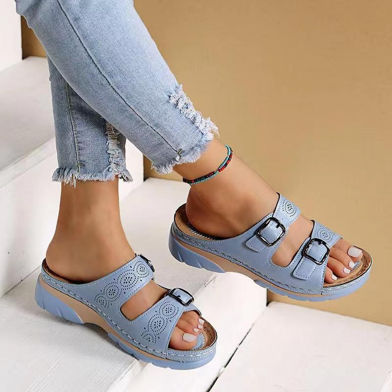 Damen Orthopädische Plateau Sandalen