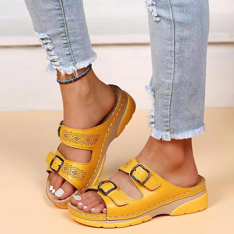 Damen Orthopädische Plateau Sandalen