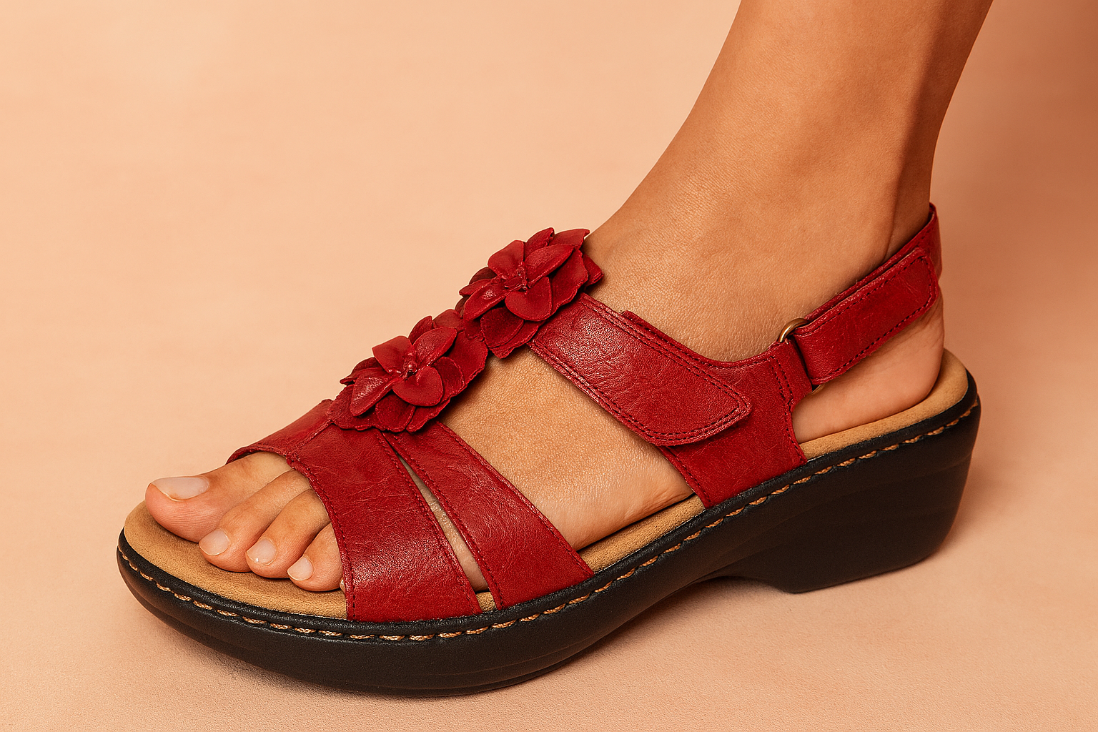 Bequeme Sandalen Damen mit Floral Design – Stilvolle Sandaletten für den Sommer und Jeden Anlass