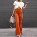 Bernadette | Damen Cord Schlaghose Hochtailliert – Corduroy Flared Hose Retro 2026
