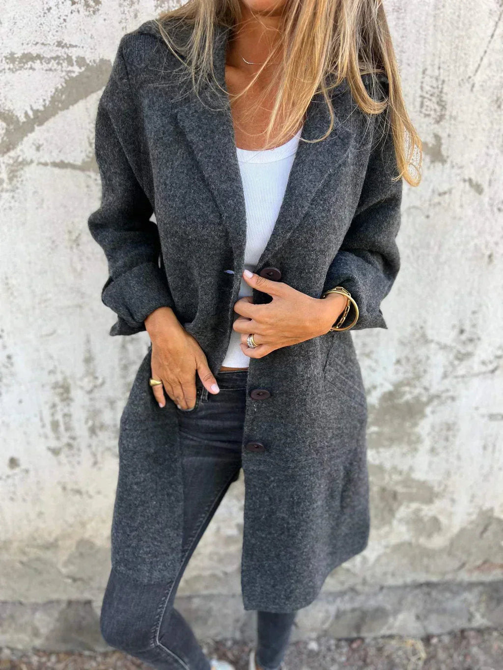 Blazer Damen | Lang & Kuschelig-Weich