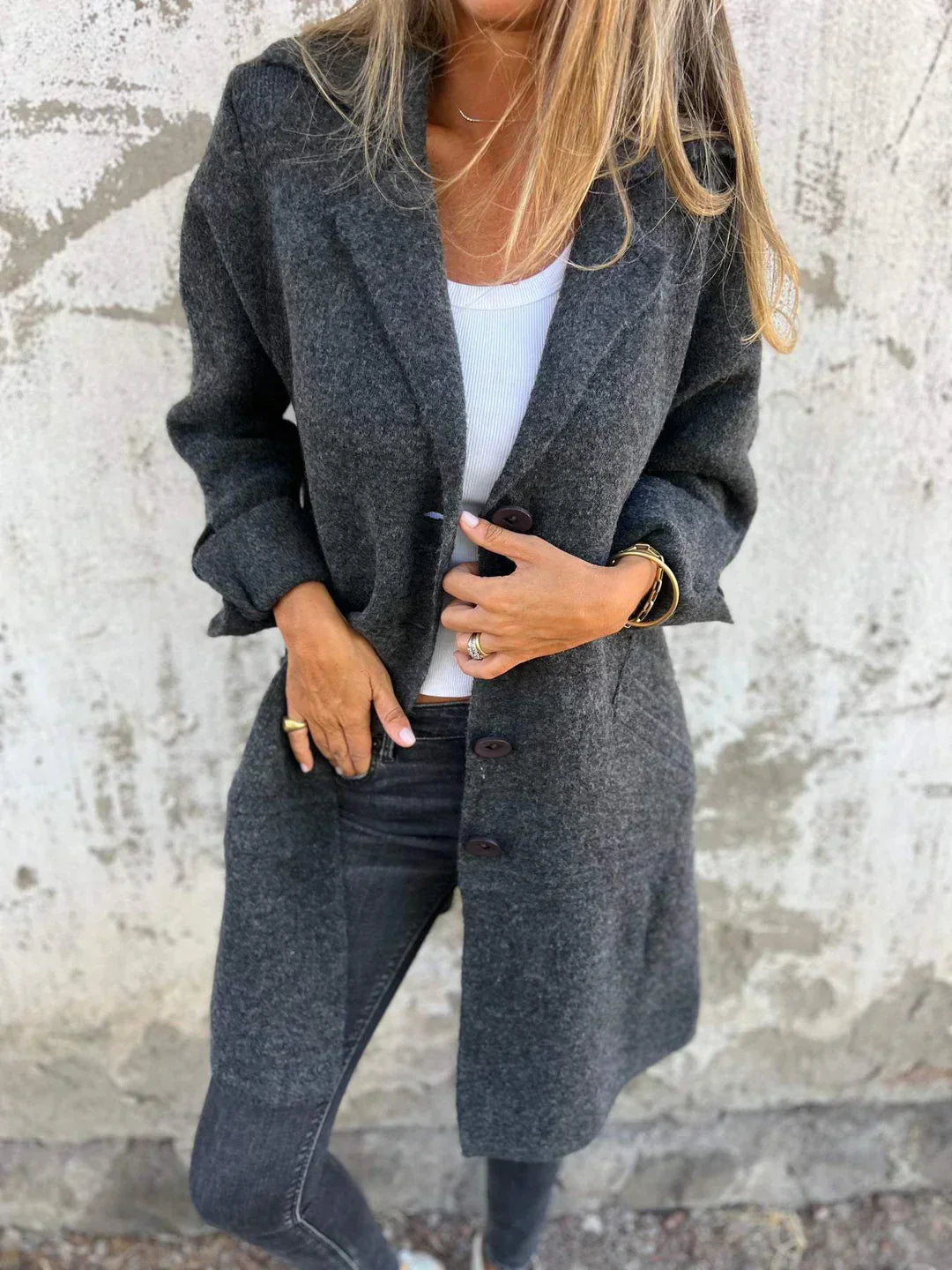 Blazer Damen | Lang & Kuschelig-Weich