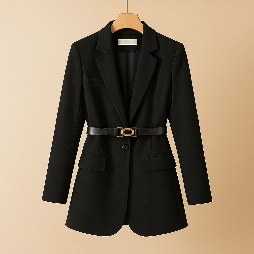 Blazer Damen Tailliert | Gürtel-Detail & Definierte Silhouette