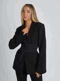 Blazer Damen | Tailliert mit Gürtel für definierte Silhouette