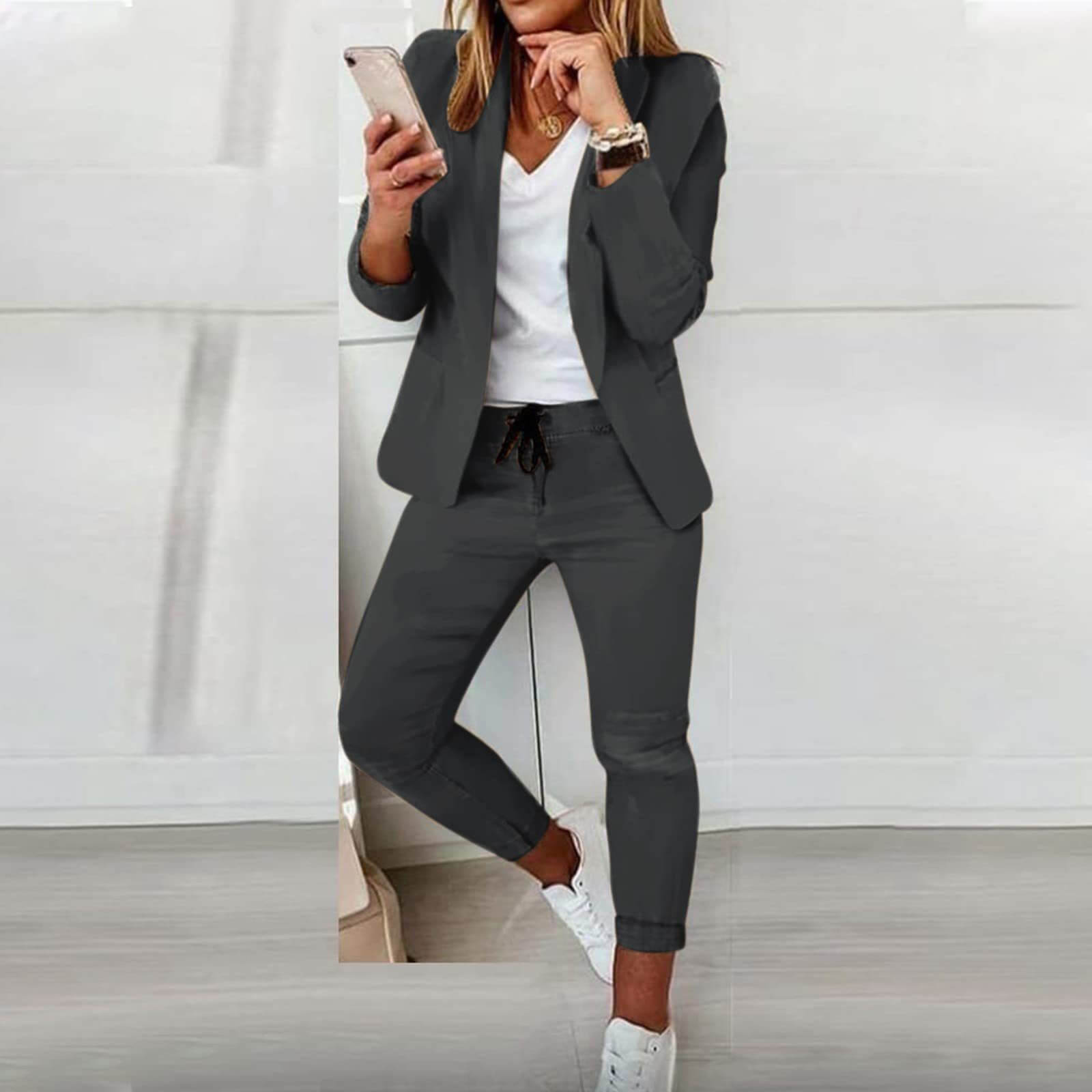 Blazer Satz Damen | Bequemer Sitz & eleganter Komplett-Look