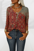 Bluse Damen | Florales Design & Lockere Passform