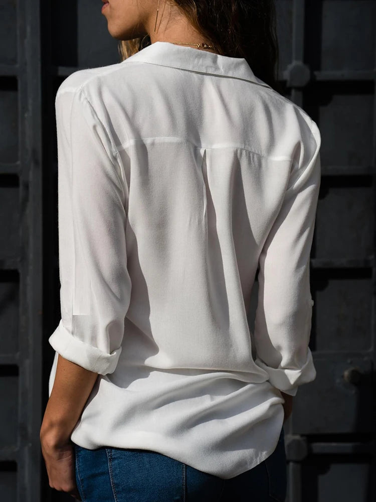 Bluse Damen | Hemdkragen & Knopfleiste für einen cleanen Look