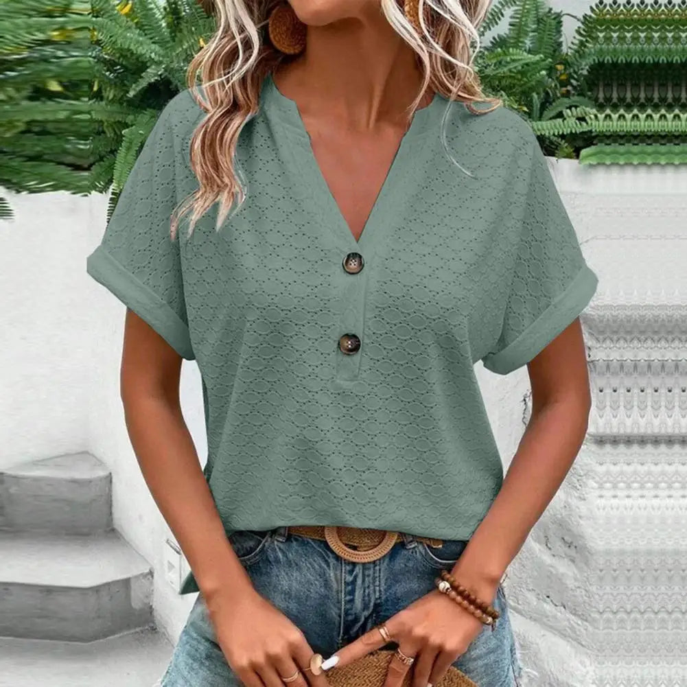Bluse Damen | V-Ausschnitt & Lässig