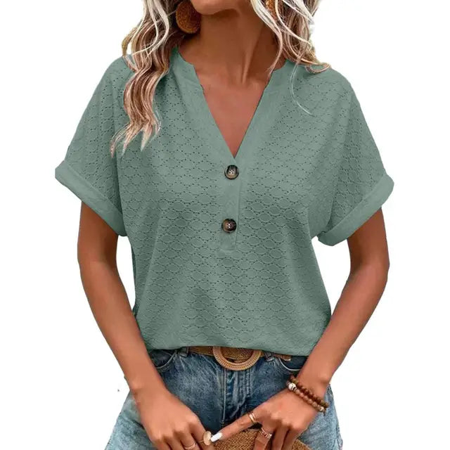 Bluse Damen | V-Ausschnitt & Lässig